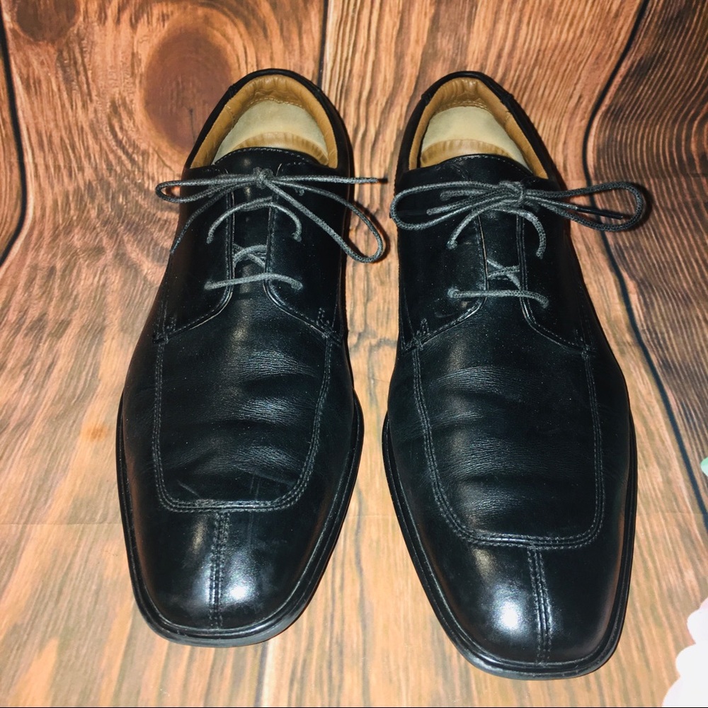 CLARKS VERRO BLACK DRESS SHOES OXFORDS SIZE 9M